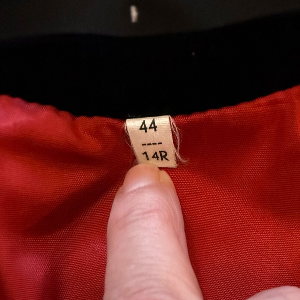 Vintage Golden Dress Black Equestrian Show Jacket Made in Germany Size 14 - Picture 13 of 16